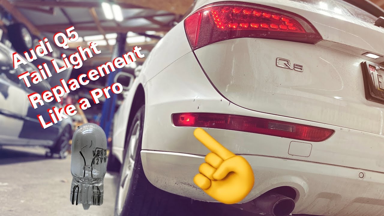 Снятие и замена задних фонарей Audi Q5