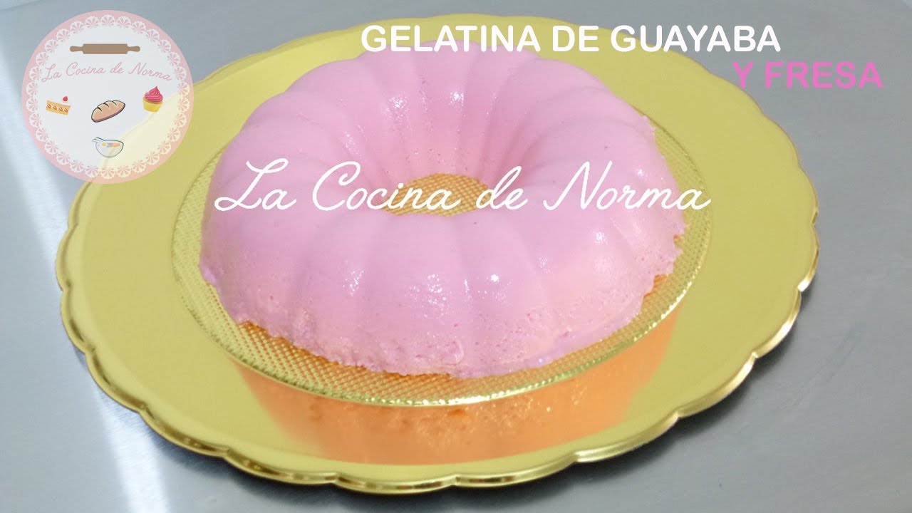 Gelatina de guayaba y fresa  ¡¡Deliciosa!!