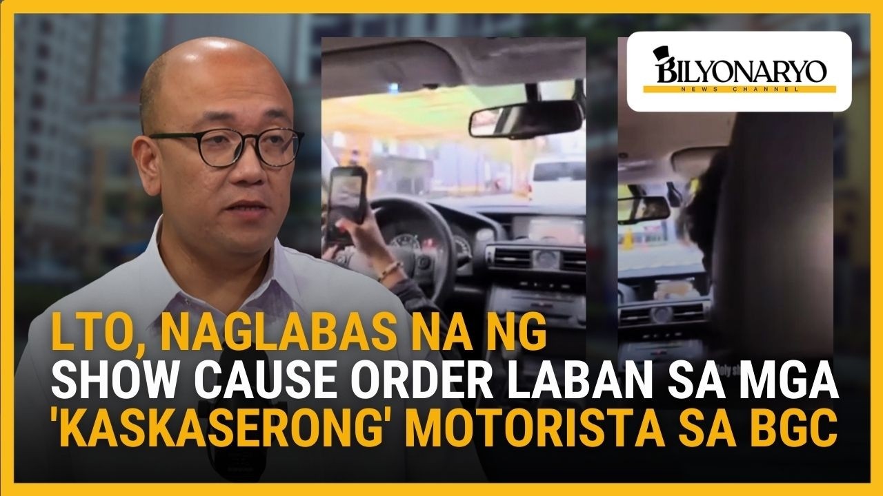 LTO, naglabas na ng show cause order laban sa mga 'kaskaserong' motorista sa BGC | Agenda