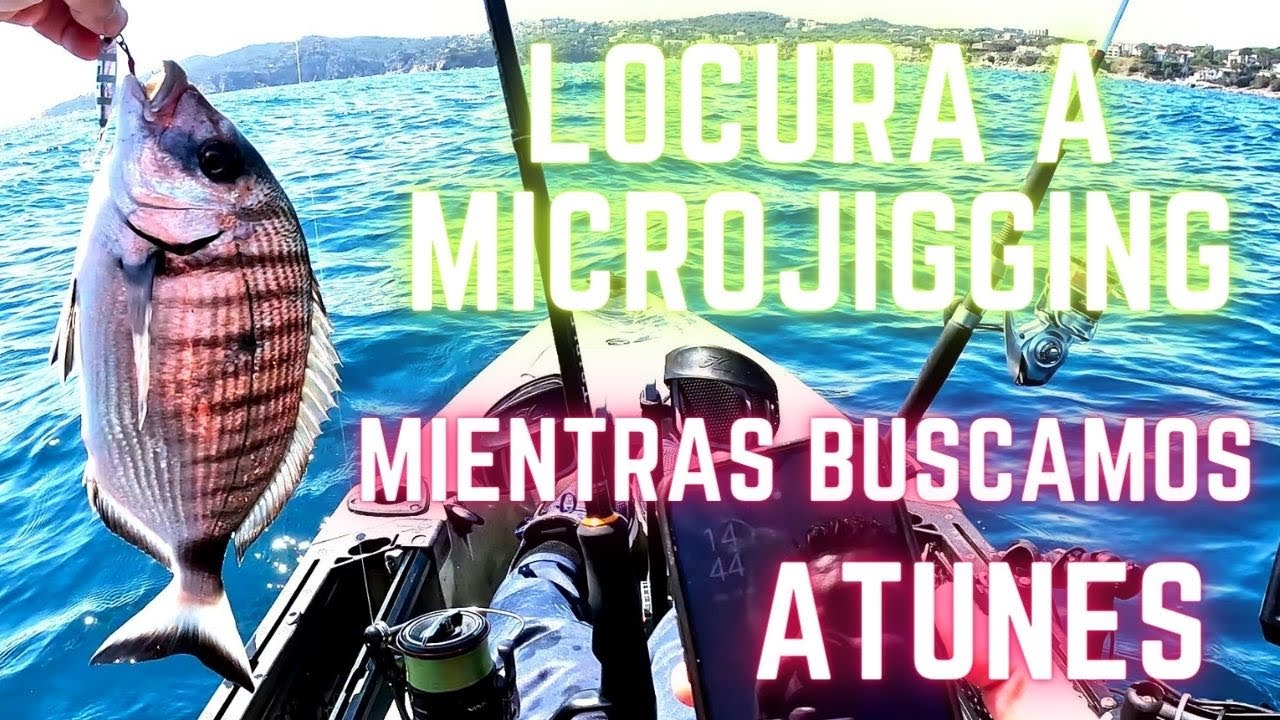 Locura a MICROJIGGING, buscando atunes en kayak.