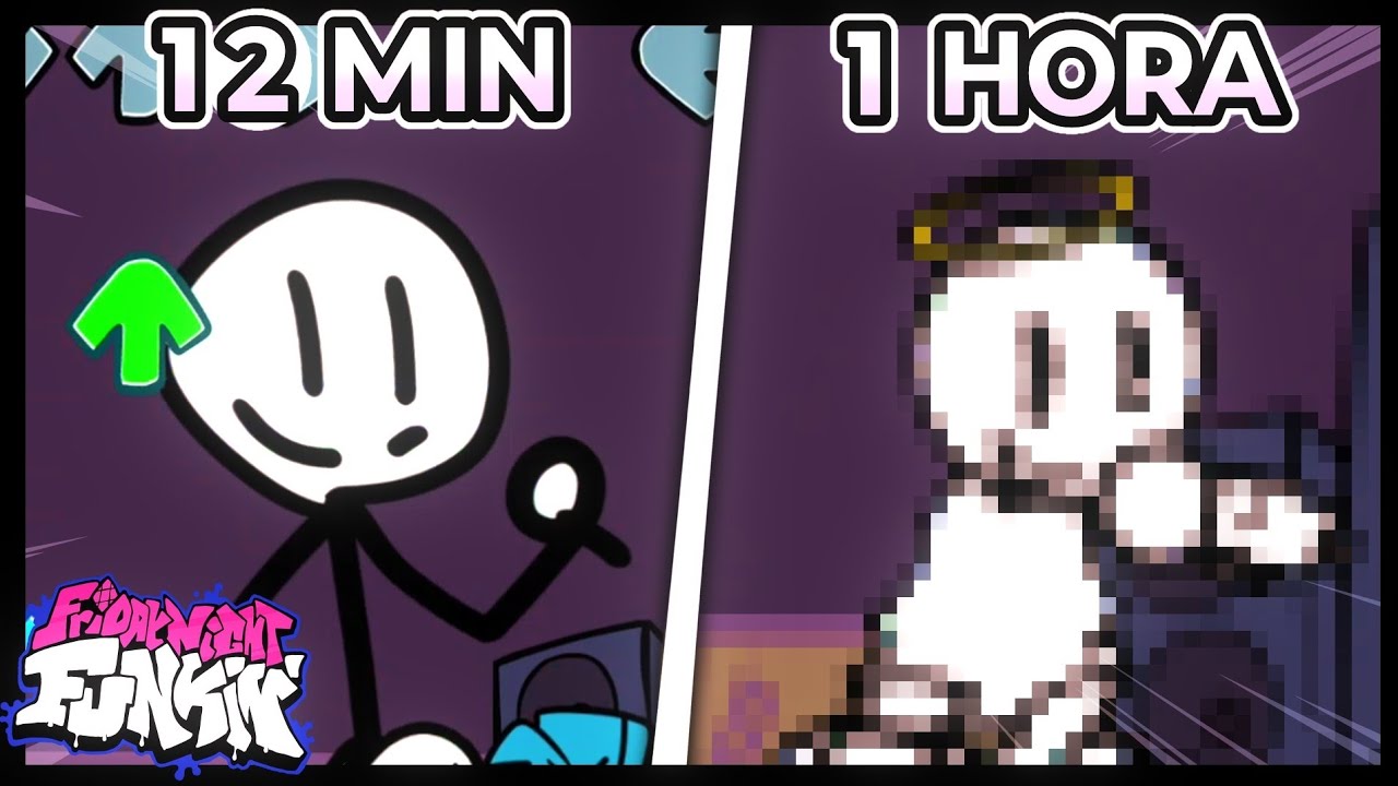 Eu Fiz o MESMO MOD em 12 MINUTOS e 1 HORA no Friday Night Funkin'!!!