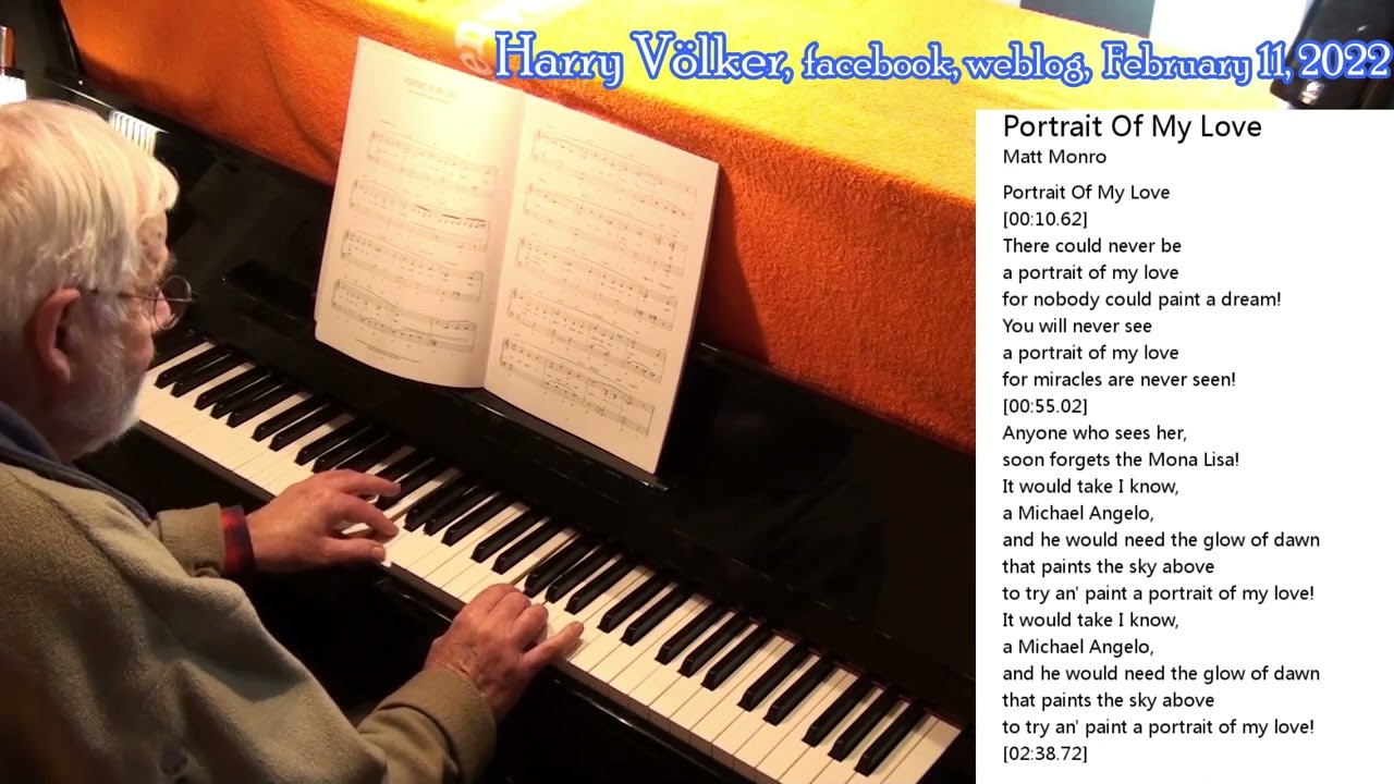 PORTRAIT OF MY LOVE - Steve LAWRENCE - Matt MONRO - piano - Harry Völker