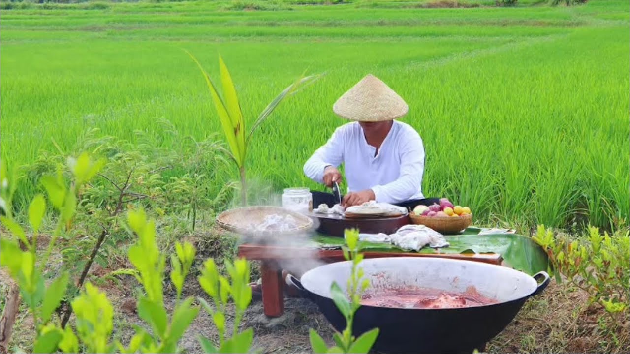 Cooking Giant Squid and Octopus amidst Ricefields I Joseph The Explorer