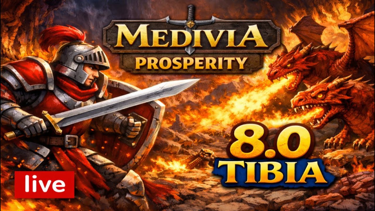 🔴 LIVE Medivia.online | Tibia 8.0 OTS – Exp & Loot | PL