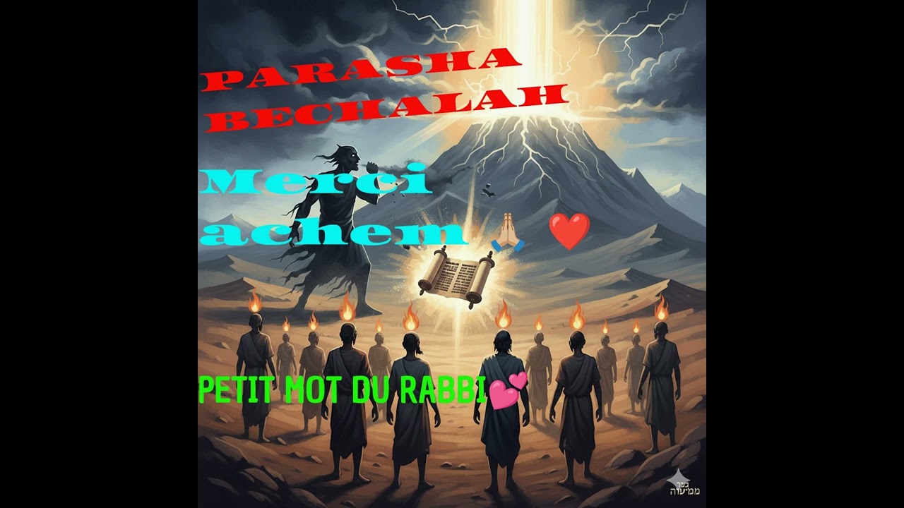 Petit mot du rabbi de la parasha beshalah ❤️