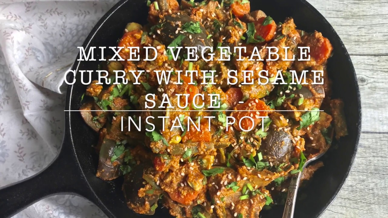 Mixed vegetable curry - Instant Pot