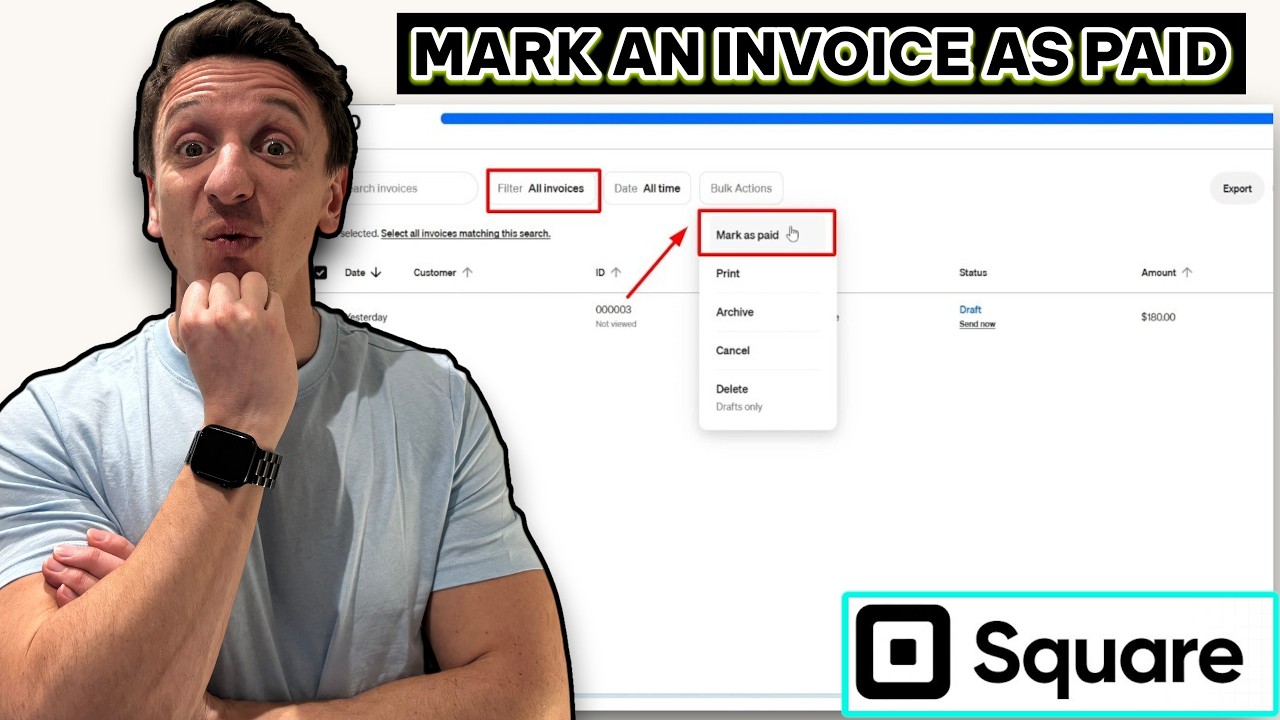 How To Mark An Invoice As Paid In Square