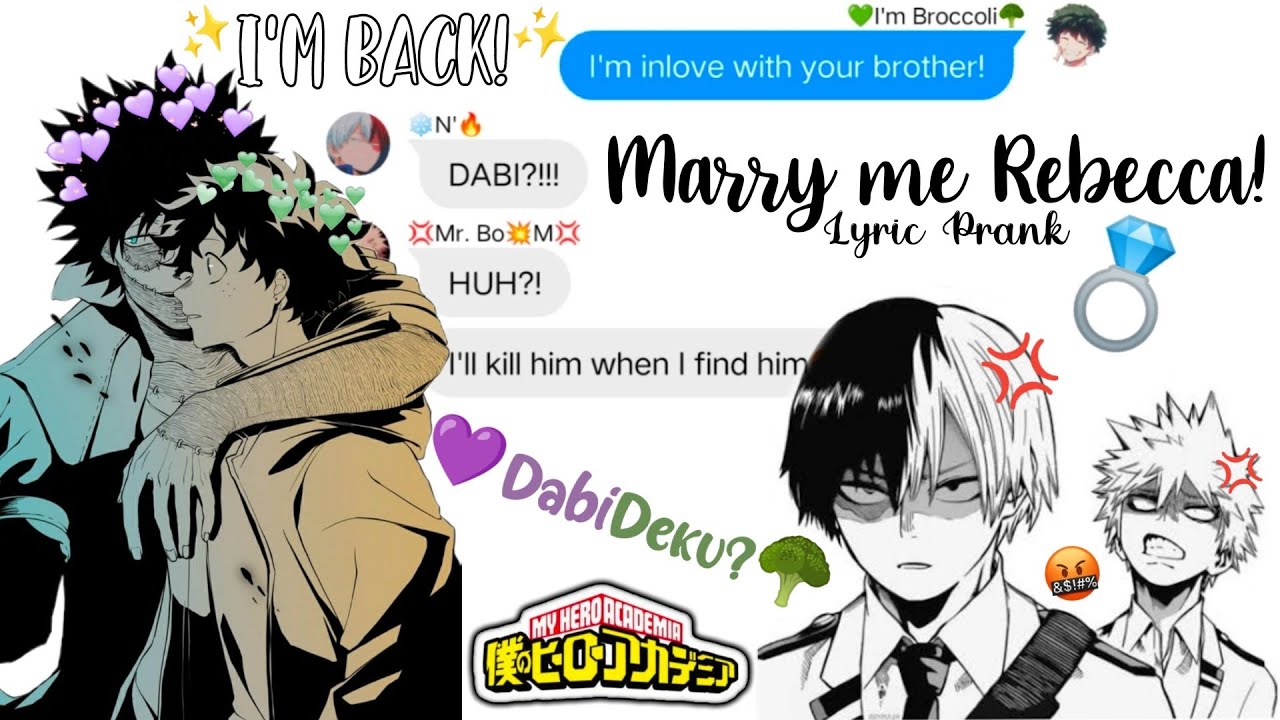 👰Выходи за меня замуж, Ребекка!💍 &bull; Розыгрыш с текстом песни &bull; AU ДабиДеку &bull; BkDkTd | кто-то ревну...