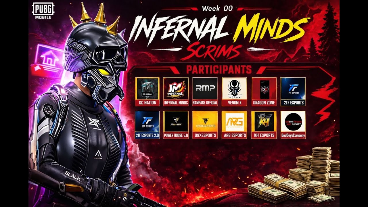 PUBG MOBILE | INFERNAL MINDS| SCRIMS | ROAD TO 1K SUBSCRIBERS 🔥