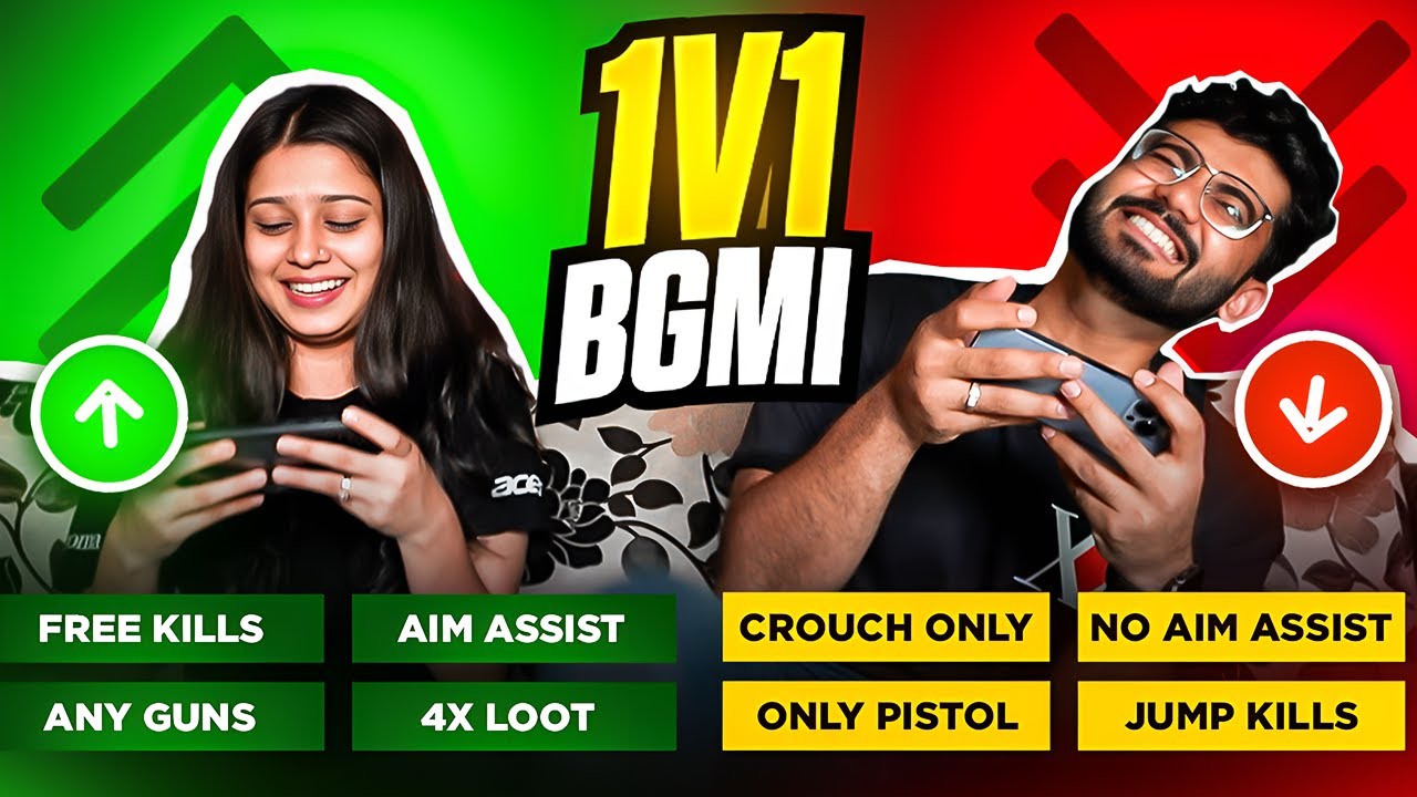 1v1 Against My Girlfriend in BGMI… If I Lose, She Controls My Life! 🤯🔥