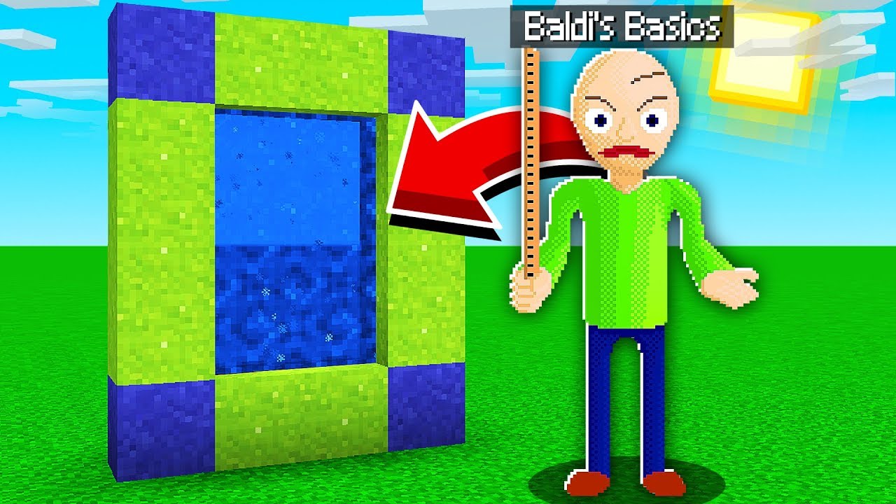 I FOUND a Portal to The BALDI Dimension in Minecraft!