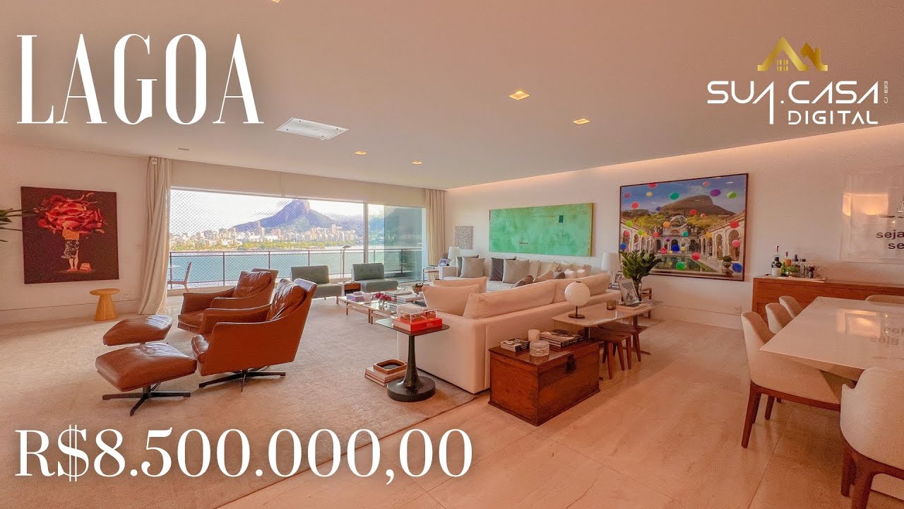 APARTAMENTO IMPECÁVEL COM VISTA PANORÂMICA NA LAGOA | TOUR SUA CASA DIGITAL