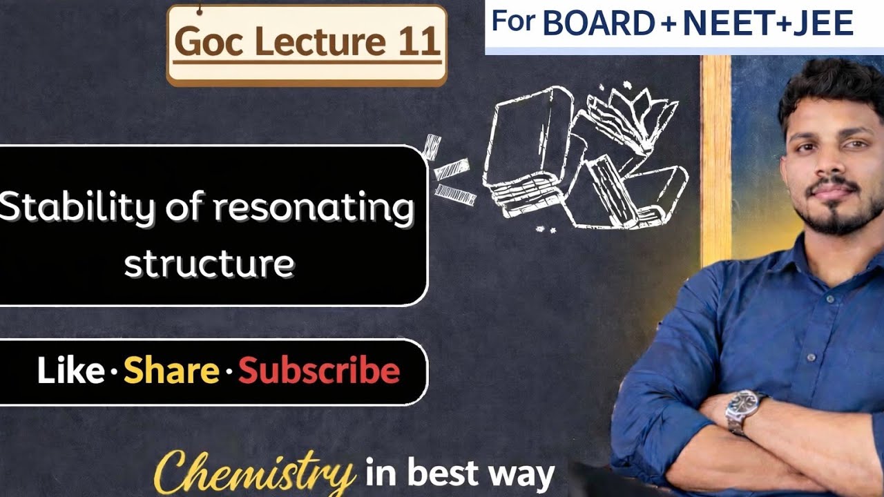 Stability of resonating structure| Resonance|for boards NEET&JEE |GOC| ONE SHOT CHEMISTRY| SURYA SIR