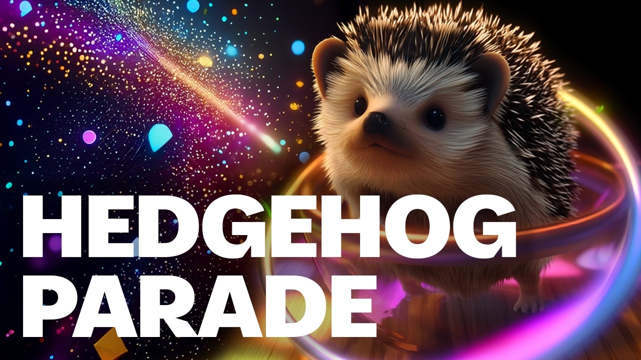 AI Dancing Hedgehogs Music Video | Cute Hedgehog Amusement Park Dance 🦔🎡