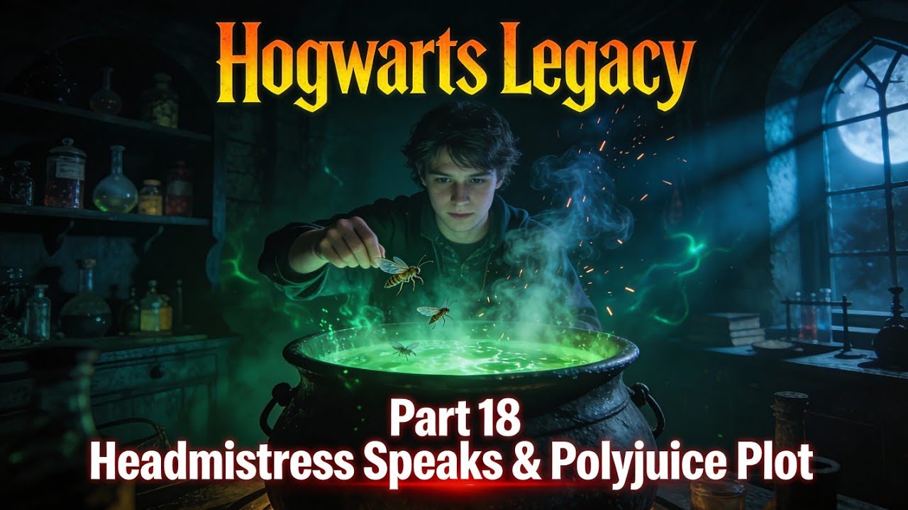 Игровой процесс Hogwarts Legacy – выступление директрисы и сюжет с оборотным зельем | Часть 18