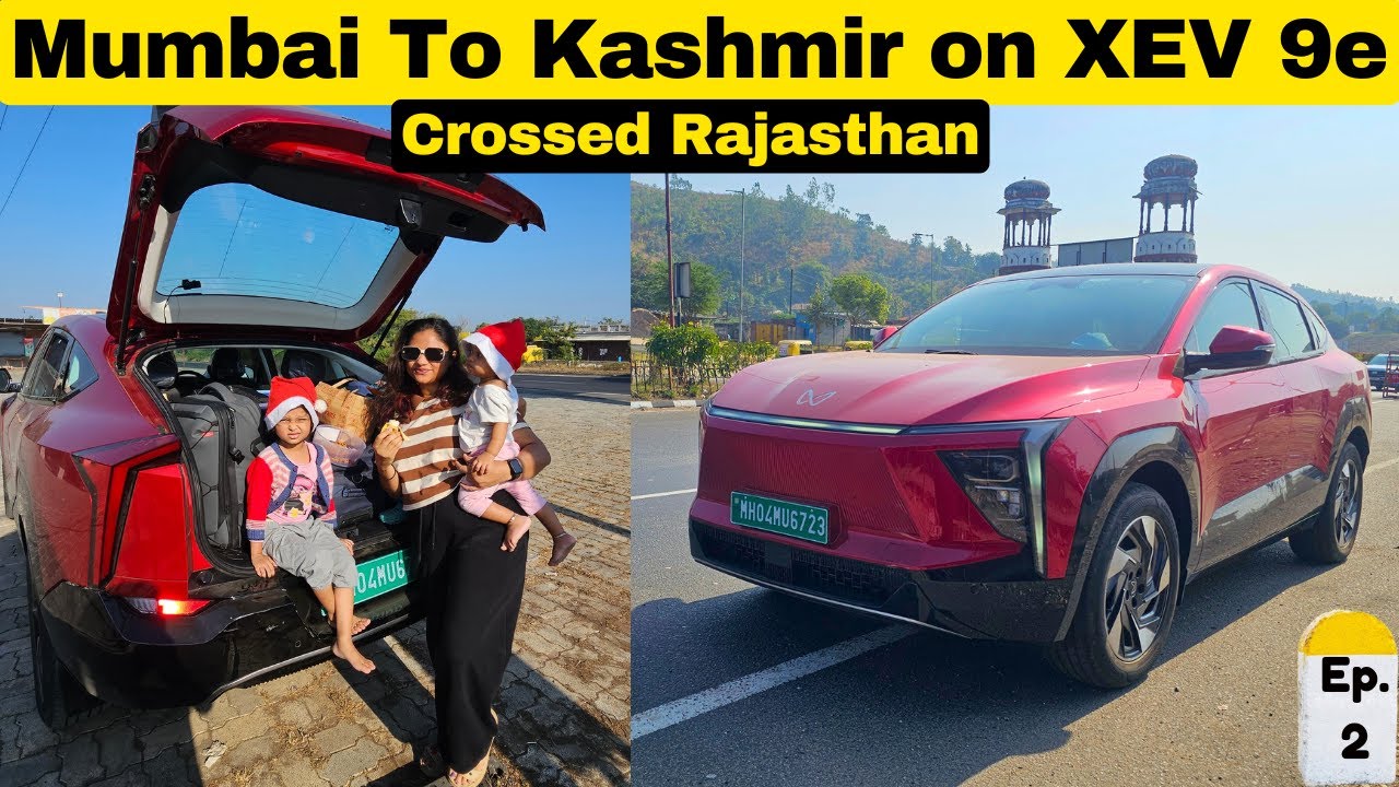 Ep.2 | MUMBAI TO KASHMIR ON XEV 9e - Range Anxiety & Couldn't Reach Jaipur !!