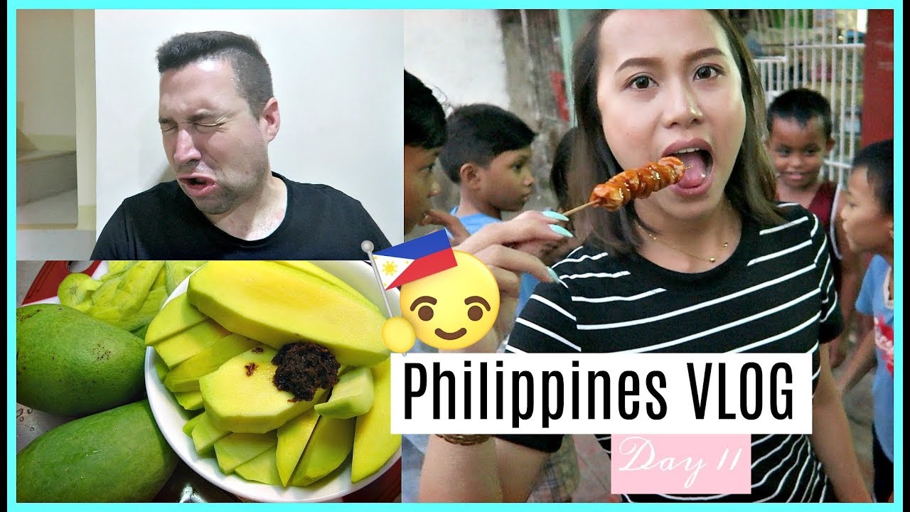 PHILIPPINES VLOG DAY 11 | AUSTRALIAN TRIES MANGGA W/ BAGOONG & FISHBALL ❤️ | rhazevlogs