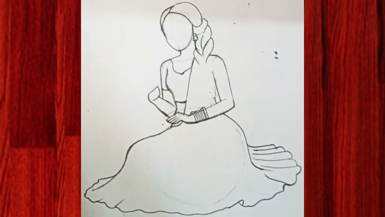 Dreamy Beauty with a Peacock Feather 🦚 pencil drawing for beginners step by step