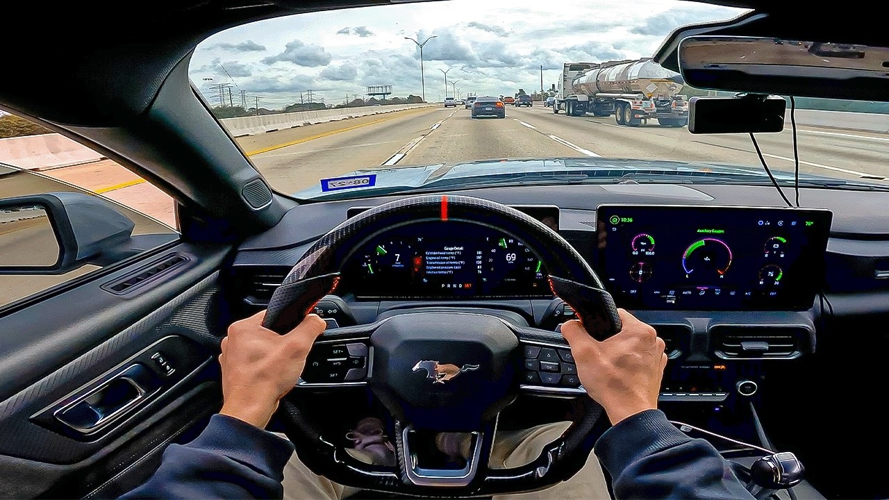 POV RUNNING LATE TO WORK IN MY 900HP S650 MUSTANG GT