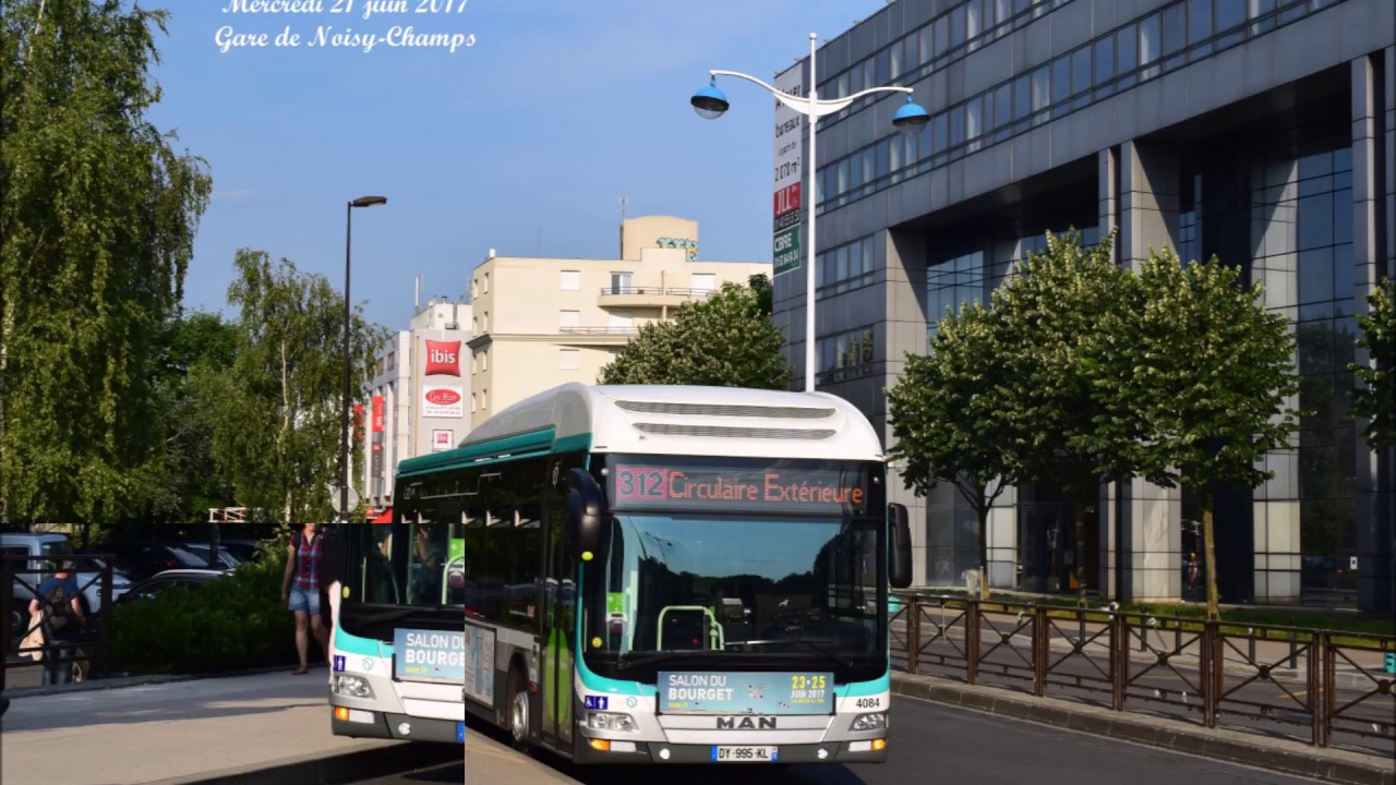 Les lignes de bus RATP 212 et 312 (Bussy)