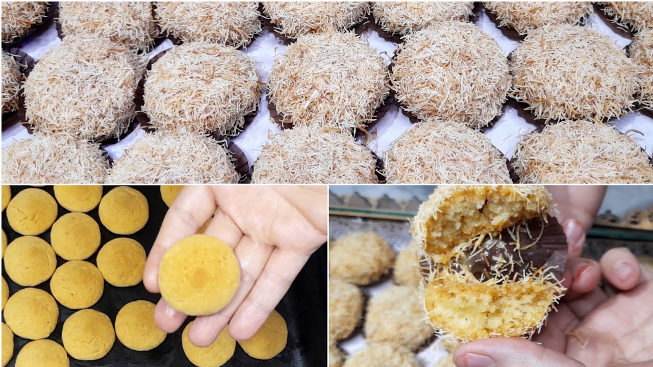 غريبة بالكنافة بريستيج من ألذ حلويات العيد#غريبة_الكنافة#حلوة_الكنافة