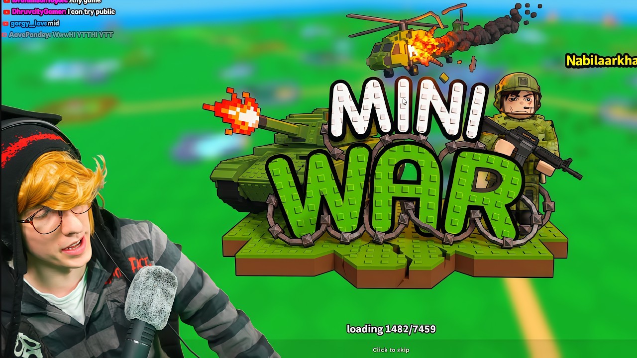KreekCraft впервые играет в Roblox Mini War.
