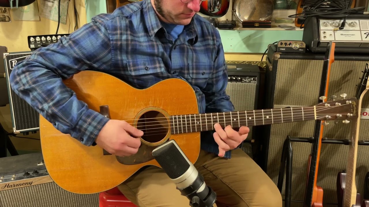 1957 Martin 000-18 flattop guitar