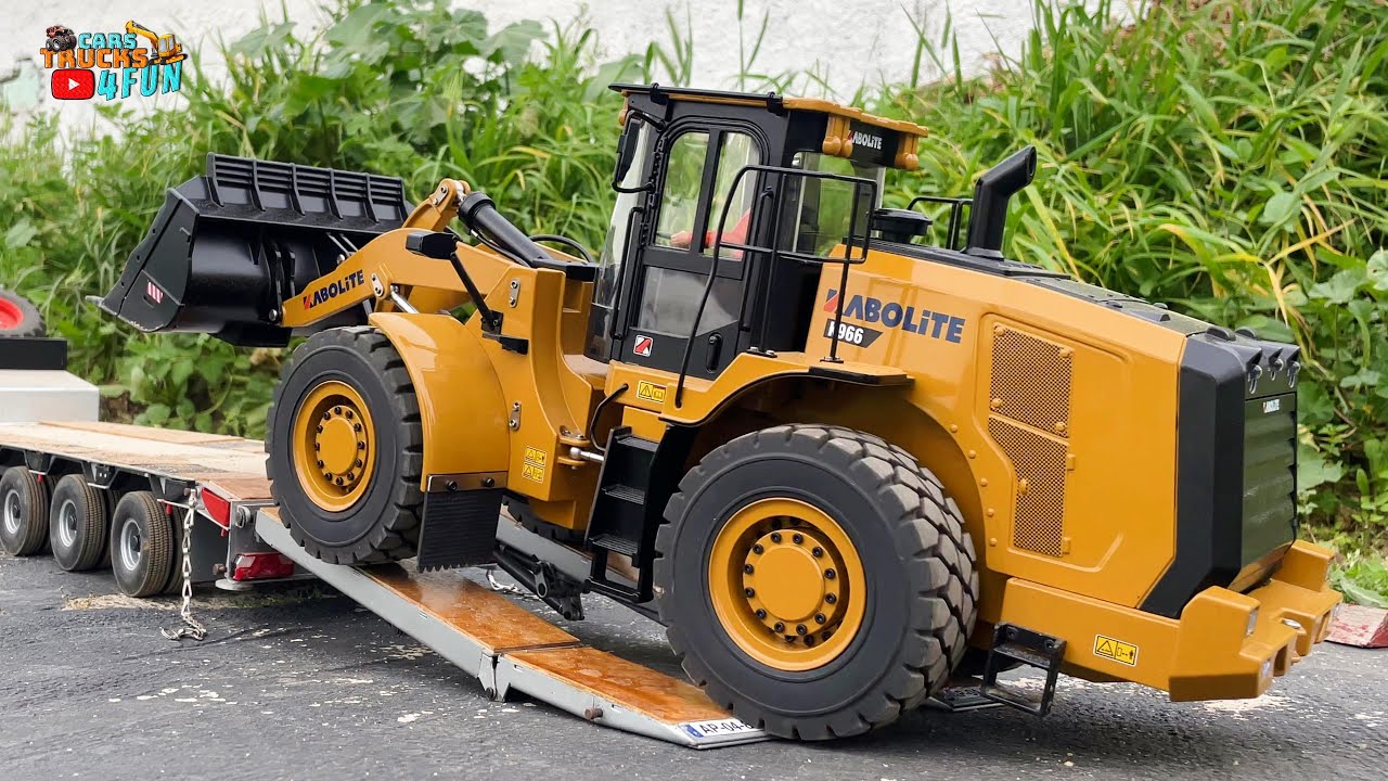 KABOLITE K966 100S 1/16 RC Hydraulic Loader Working in Rc Construction Site | Cars Trucks 4 Fun