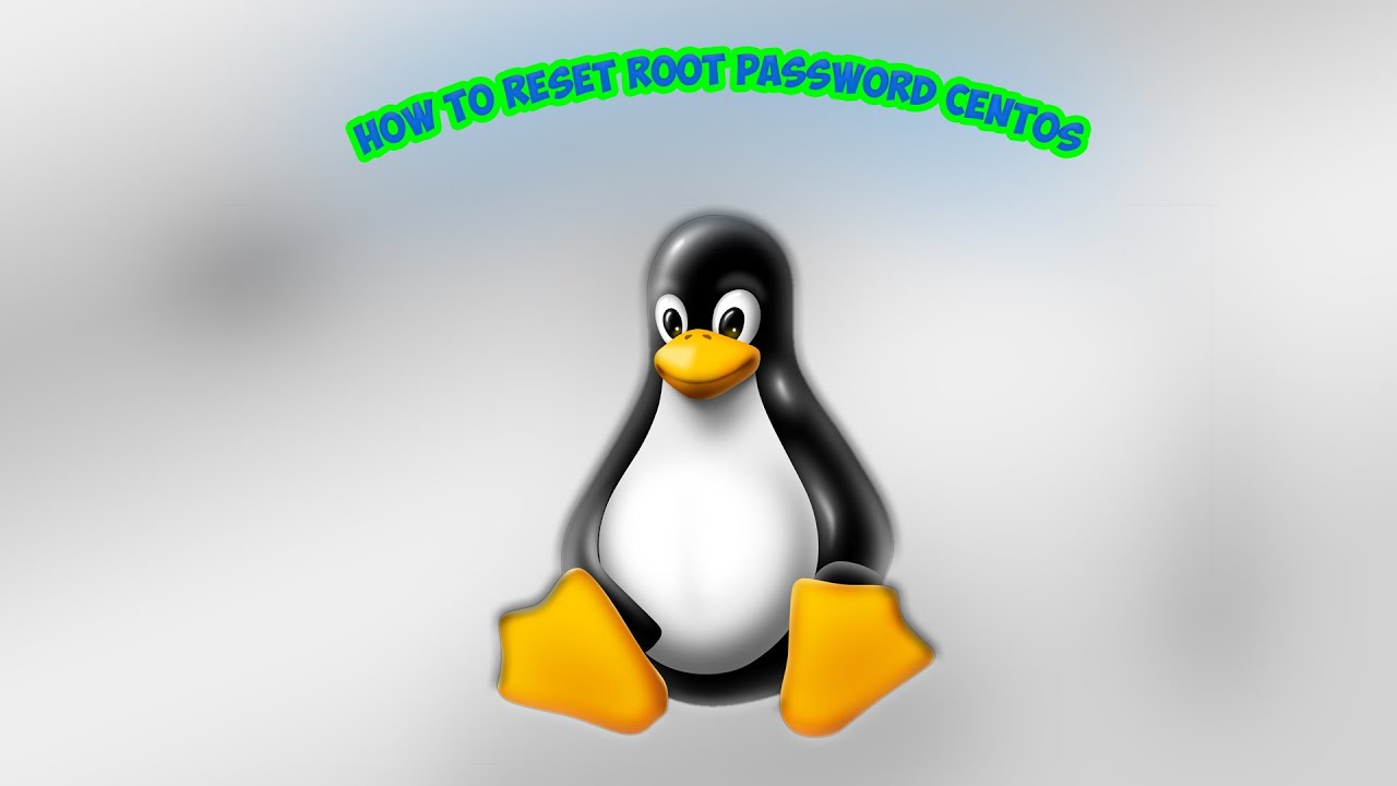 Reset root password in Centos