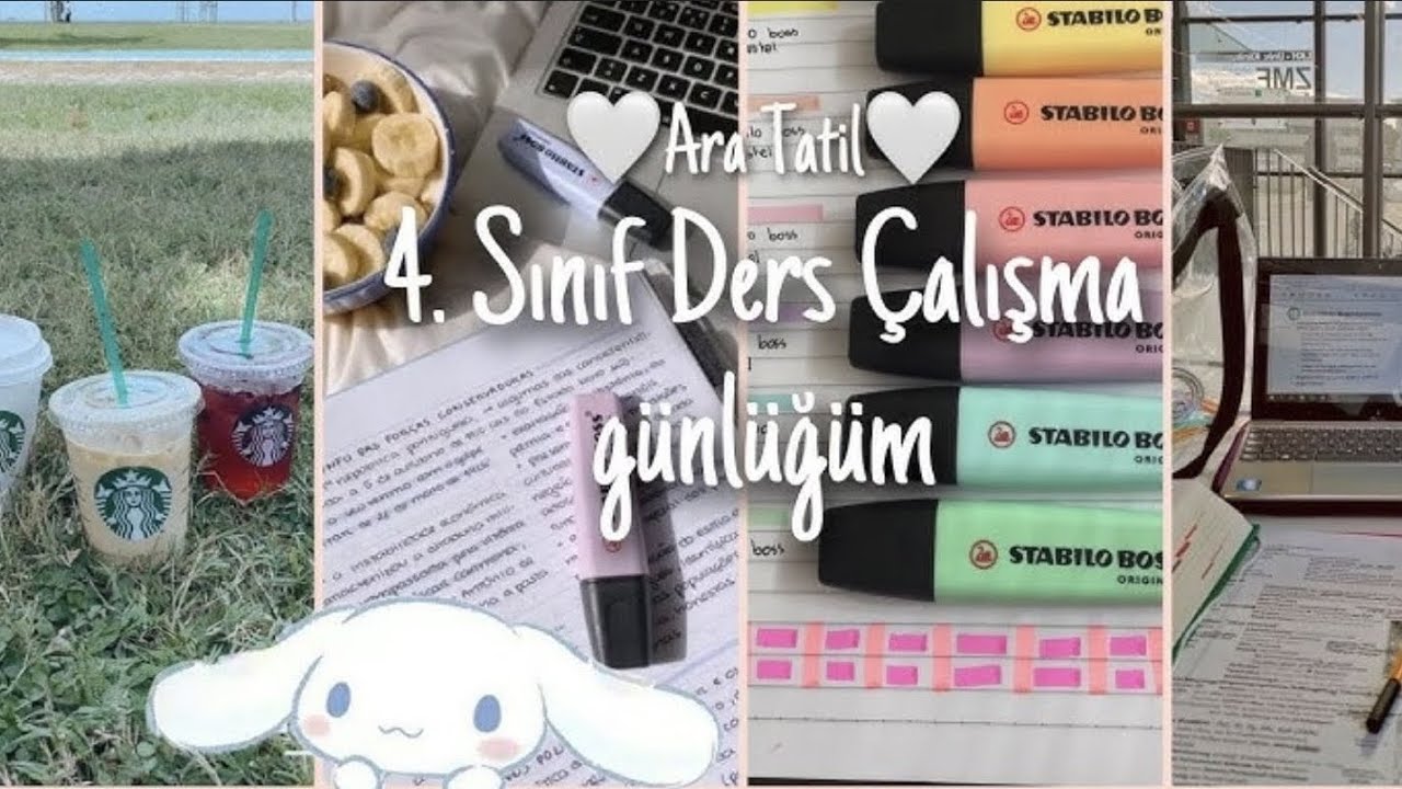  4. Sınıf Ara Tatil Ders Çalışma günlüğüm 📚