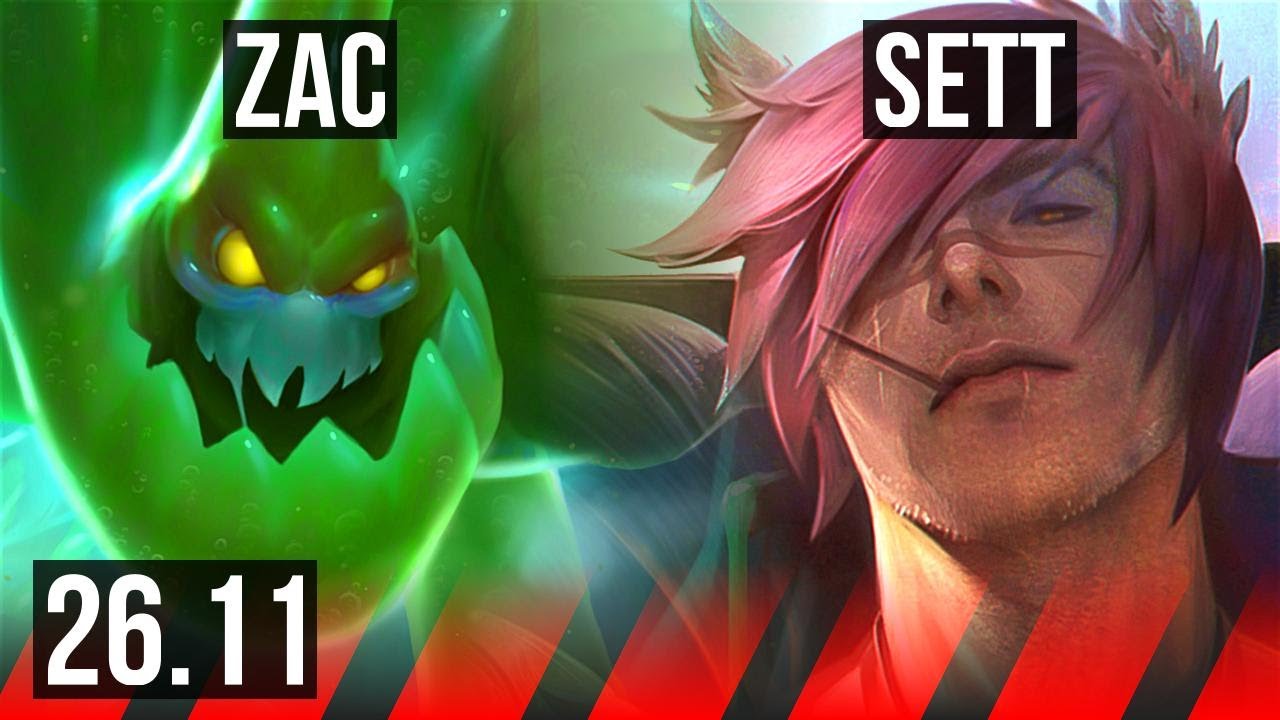 ZAC vs SETT (TOP) | Good KDA: 9/1/4 | KR Diamond | 26.11