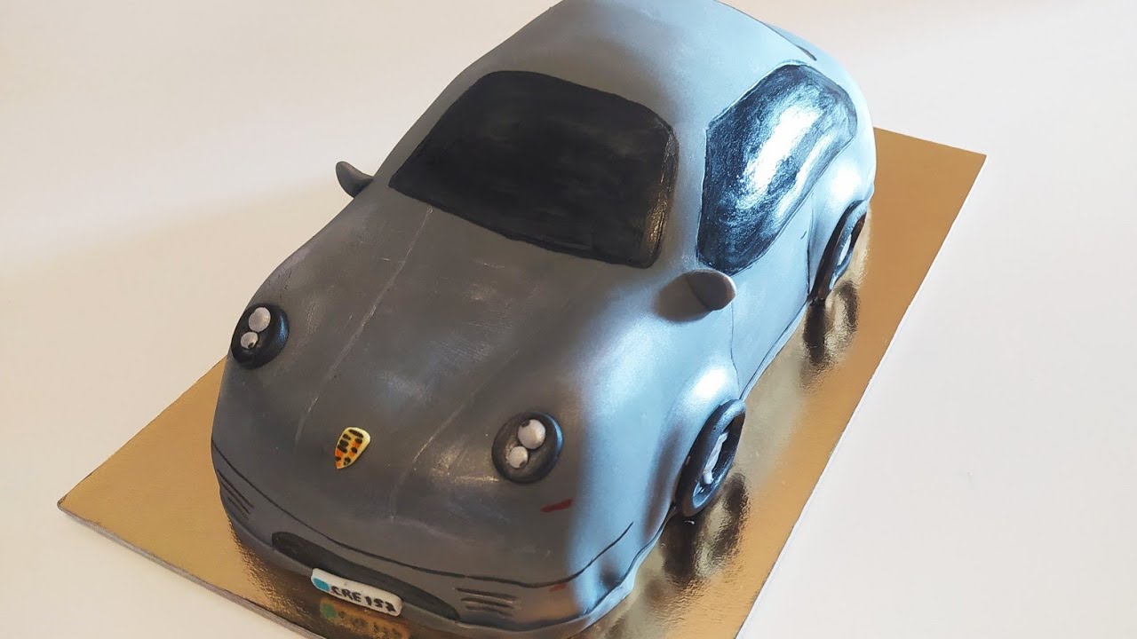 Torta a forma di machina/3D Torta/Torta mașină Porsche/3Д машина торт/3D Porsche cake