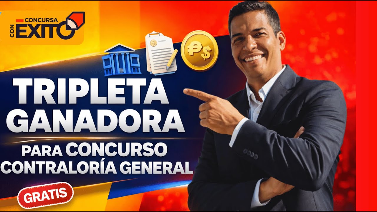 Tripleta GRATIS ganadora Contraloría General 2025‑26