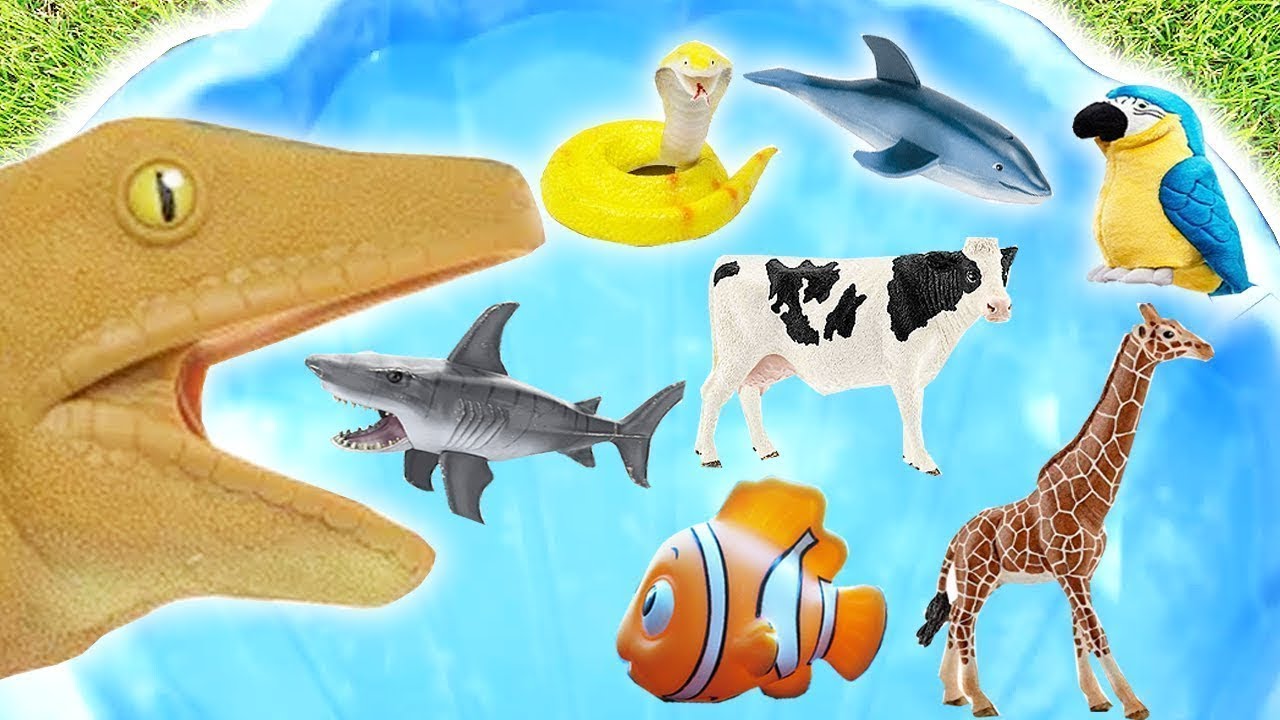 Learn Colors with Wild Zoo Animals Farm Toys Baby Mom Learn Animals Names Education Toys for Kids