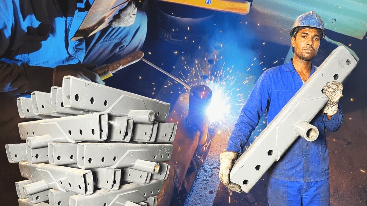 How Massey 385 Body Axle Beam Is Made | Heavy Machinery Mega Factory Process