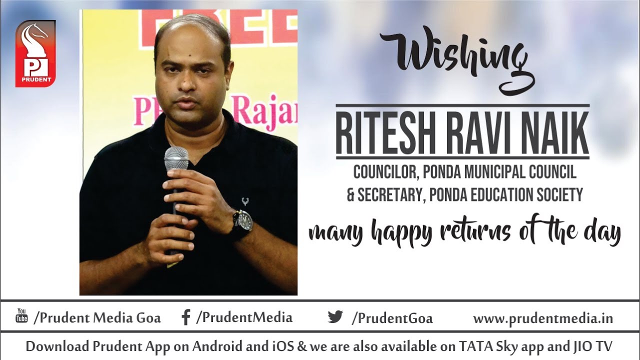 Prudent Media | Interview with Ritesh Ravi Naik | Councilor, Ponda Municipal Council | 241220
