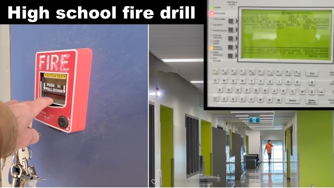 High school fire drill, The last time you see my school's system like this! Drill #3