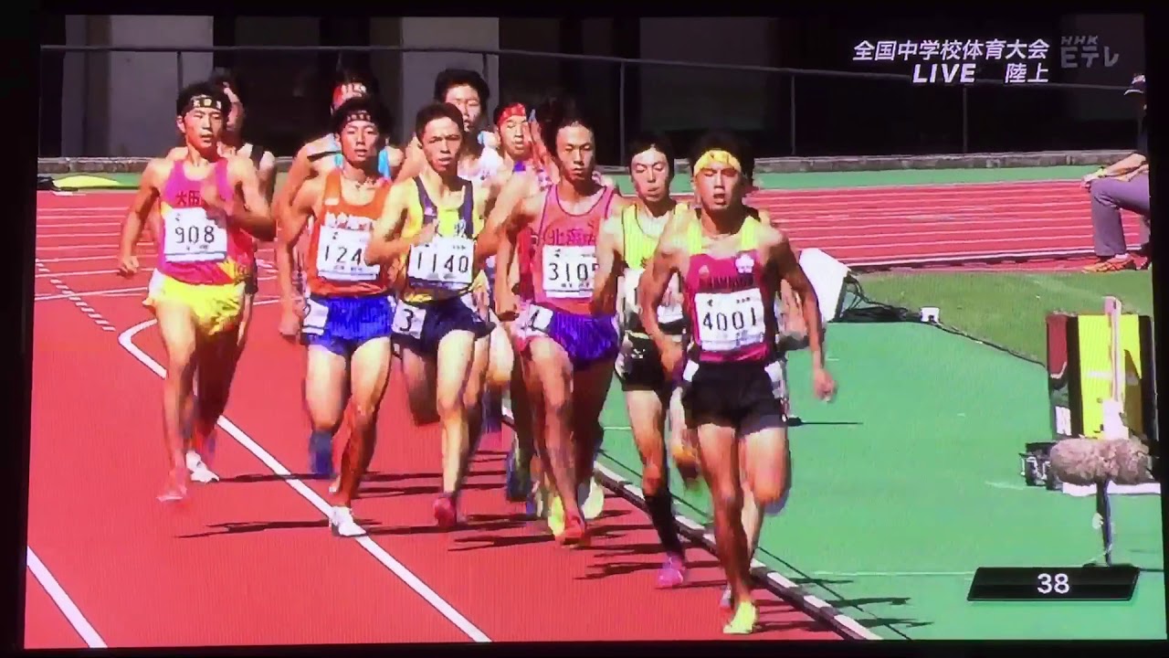 H29 全国中学校体育大会 陸上 男子1500ｍ決勝