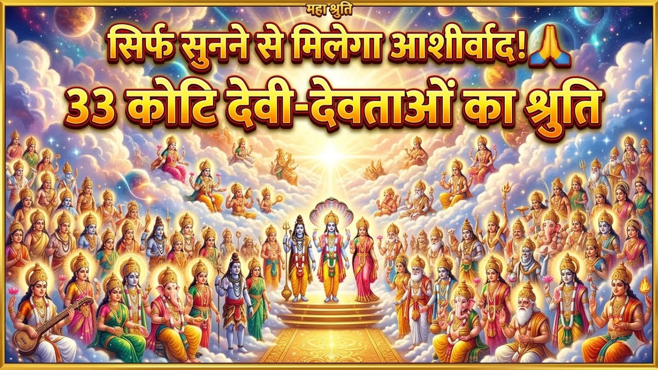सिर्फ सुनने से मिलेगा आशीर्वाद! 🙏 33 कोटि देवी-देवताओं का Miracle Mantra