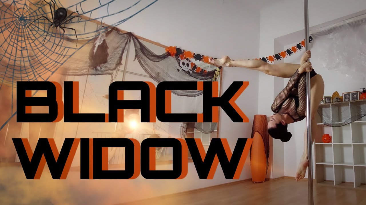 THE BLACK WIDOW | Heuréka Halloween | Középhaladó/Haladó Rúdtánc | Pole Dance Tutorial