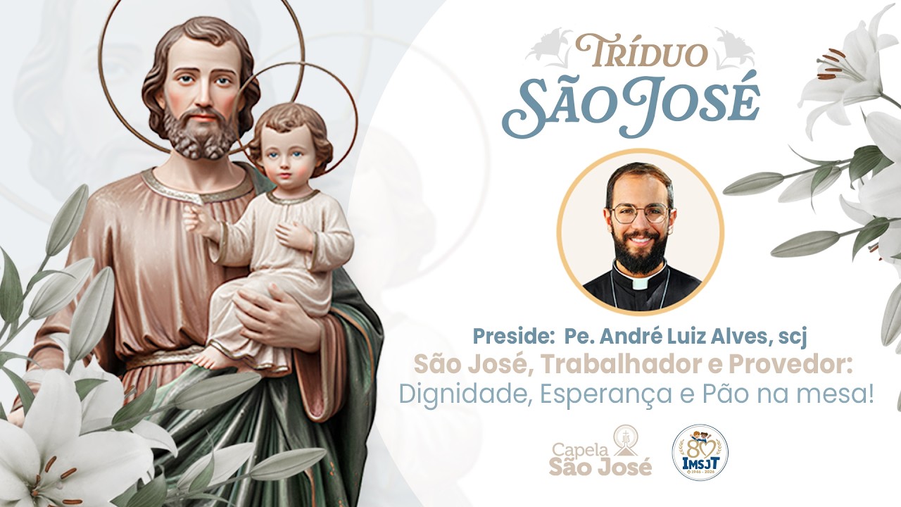 SANTA MISSA | 3° Dia do Triduo em Honra a São José | Pe. André, scj | 10h