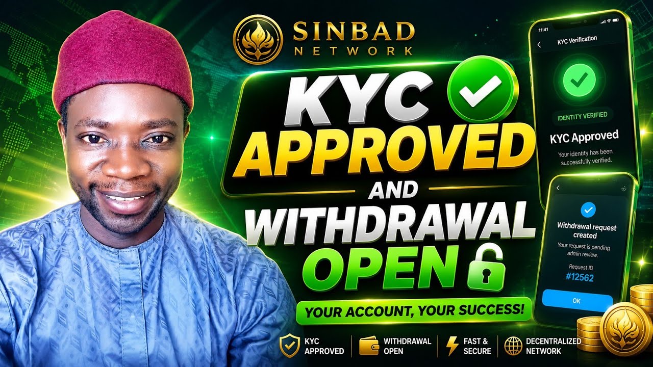 🔥 SINBAD NETWORK KYC APPROVED ✅ | WITHDRAWAL OPEN NOW 💰 Full Proof & Live Update