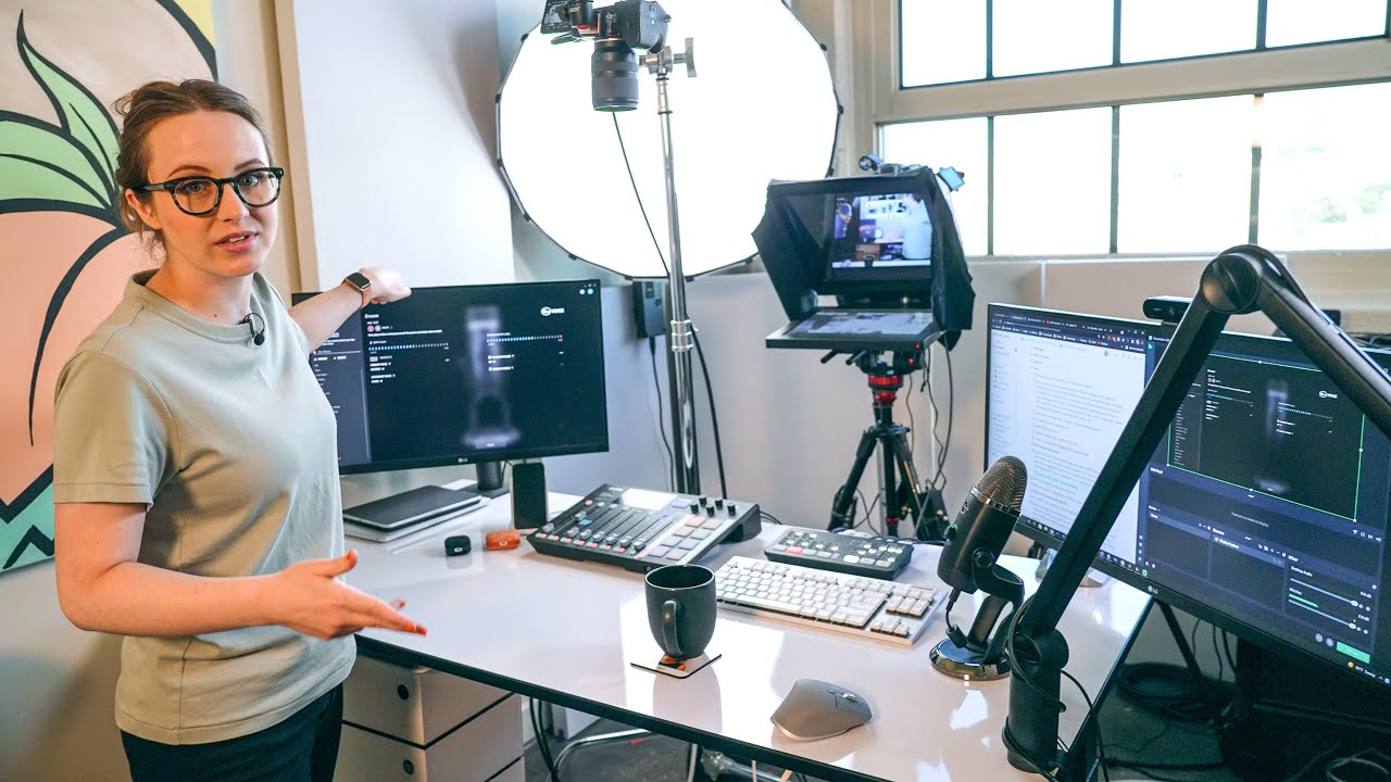 my over the top DESK TOUR for making YouTube Videos