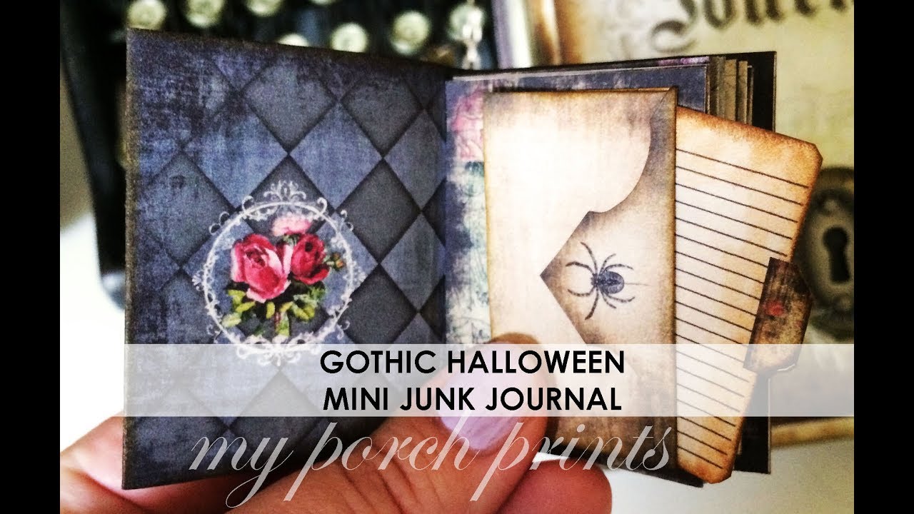 Gothic Halloween Mini Junk Journal   MPP