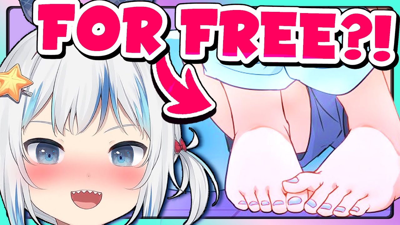 Gura shows her Feet and Bruise Hole on stream but it's.... a bit cursed?