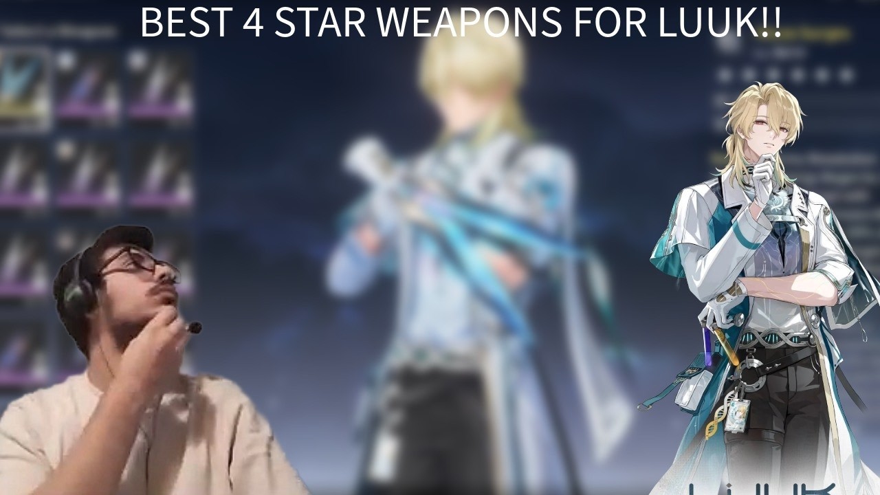 BEST 4 STAR ONLY WEAPONS FOR LUUK!! FULL F2P FRIENDLY VIDEO!! (wutheringwaves)
