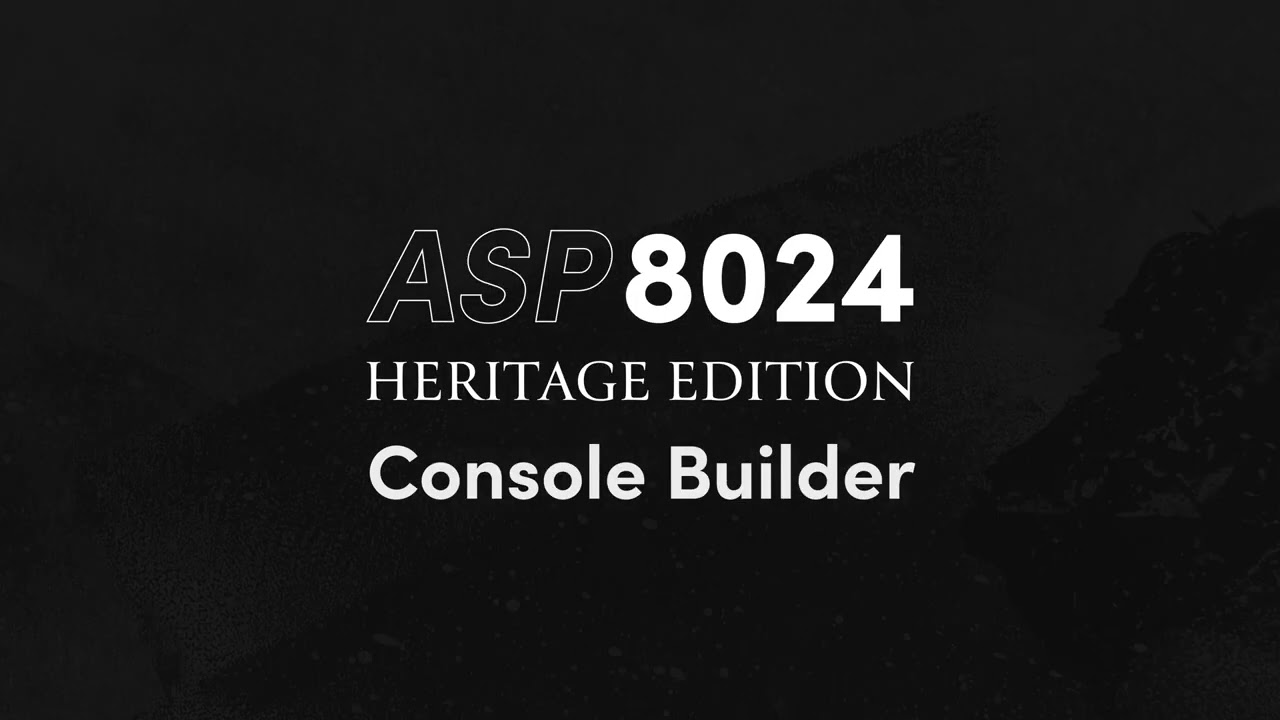 Introducing the ASP8024HE Console Builder