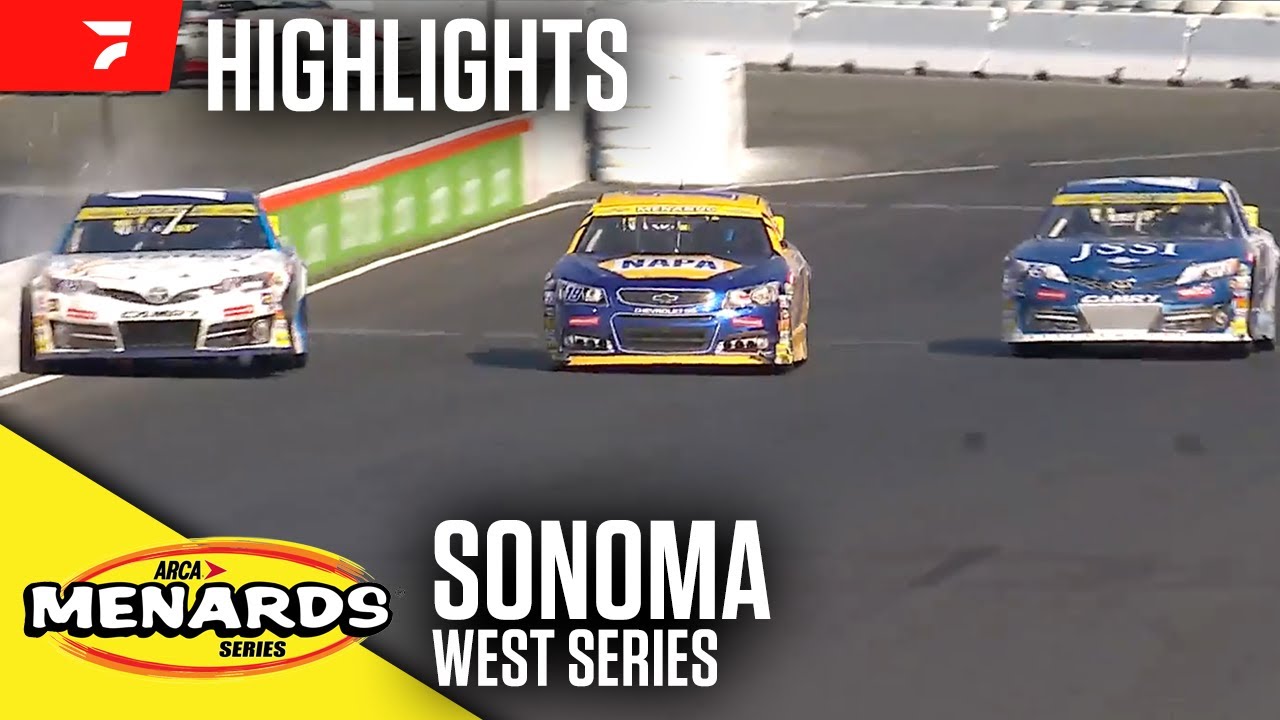 Three-Wide Finish! ARCA Menards Series West at Sonoma Raceway | Highlights 7/11/25