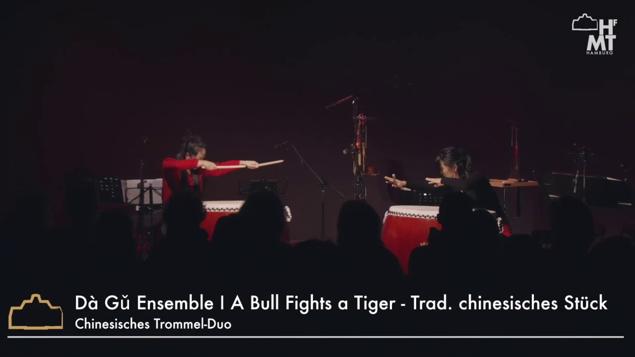 Bull fights Tiger 牛斗虎 （Dà Gǔ Ensemble - Chinese Drum) Lin Chen/ Beibei Wang ( Full Version)