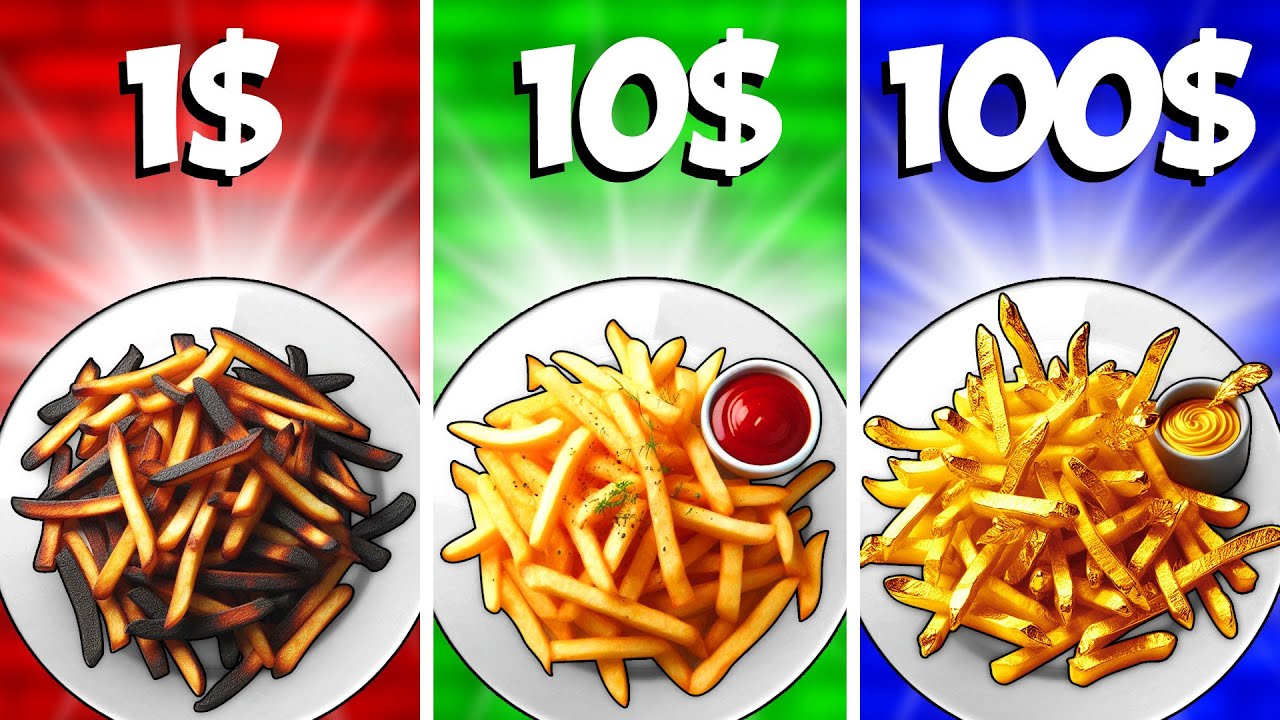 1$ vs 10$ vs 100$ Papas Fritas por VANZAI